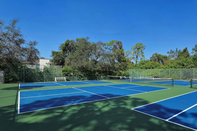 view of sport court