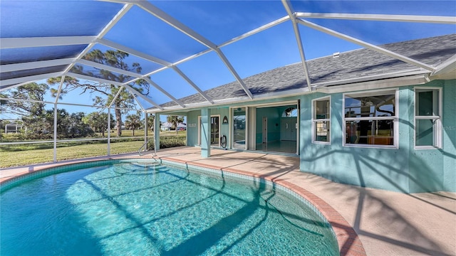 42 Marker Rd, Rotonda West, FL 33947 - outdoor pool with a patio and a lanai