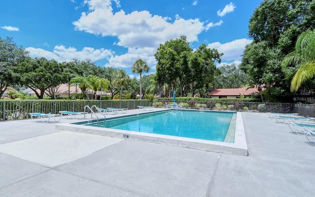 view of pool with a patio area