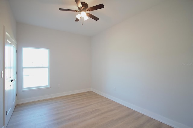 6779 David Blvd, Port Charlotte, FL 33981 - spare room with light wood-type flooring and ceiling fan