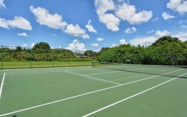 view of tennis court