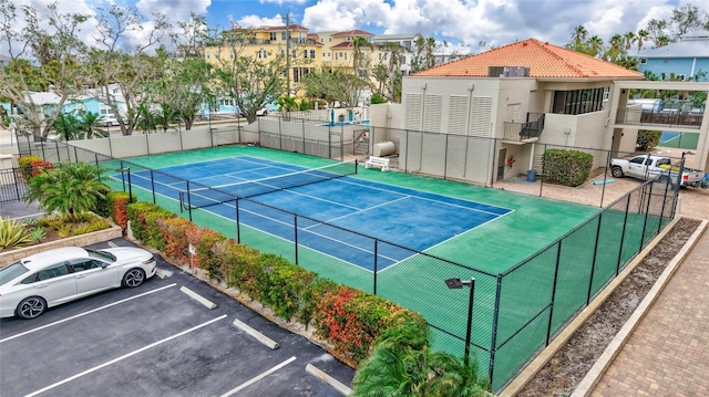 view of tennis court