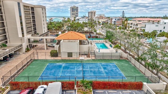 view of tennis court