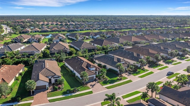 aerial view featuring a residential view