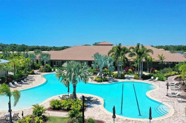 community pool with a patio area