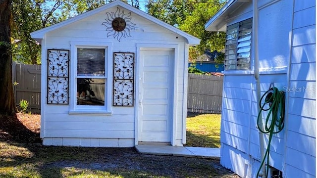 view of outbuilding