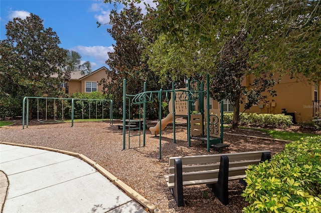 view of jungle gym