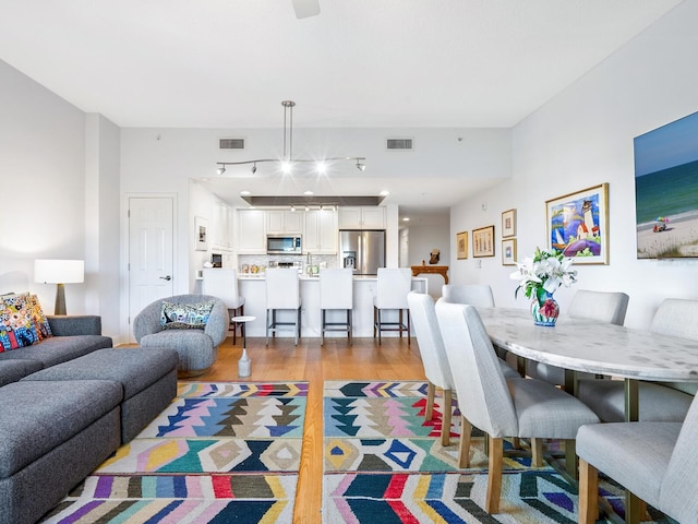 living room featuring hardwood / wood-style floors