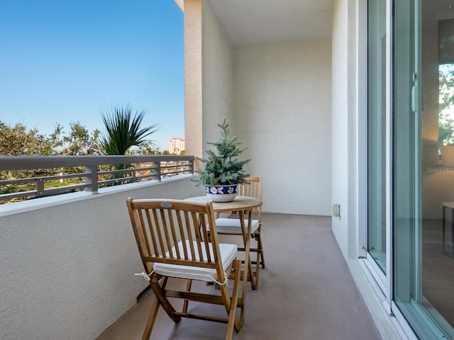 view of balcony