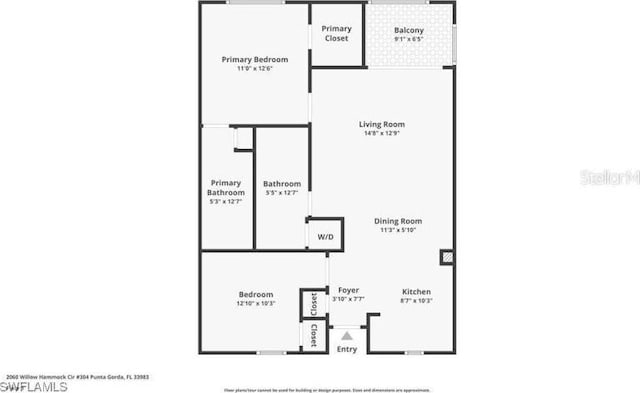 2060 Willow Hammock Cir Unit 304, Punta Gorda, FL 33983 - view of room layout
