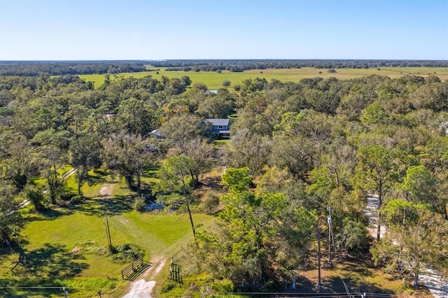 bird's eye view featuring a rural view