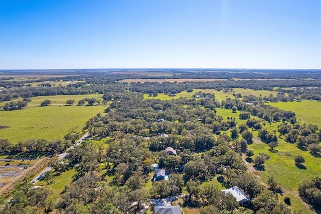 drone / aerial view featuring a rural view