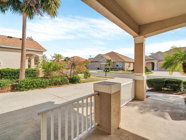 4181 Lenox Blvd, Venice, FL 34293 - view of patio featuring a residential view
