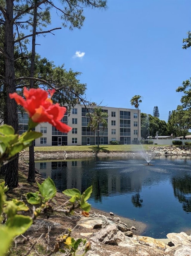 view of water feature