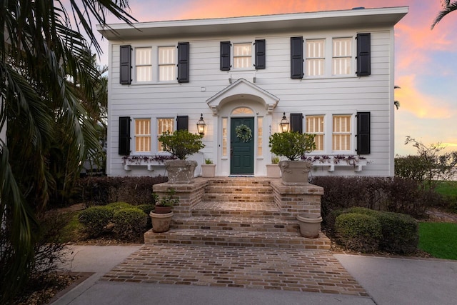 view of colonial inspired home