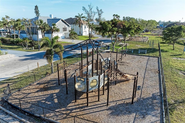 view of play area