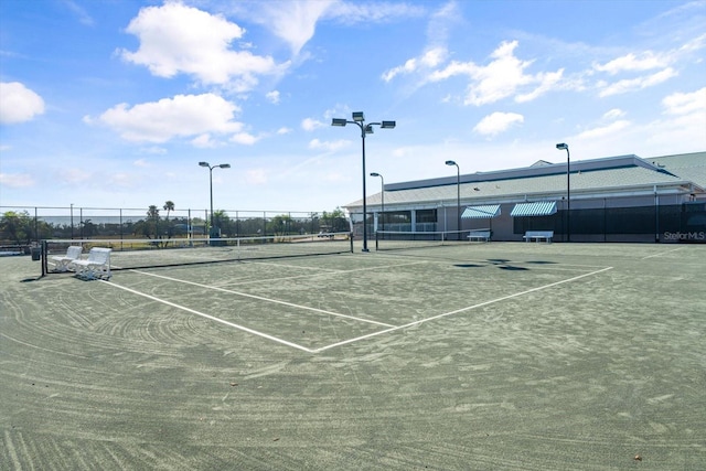 view of sport court