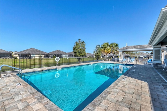 view of pool with a patio