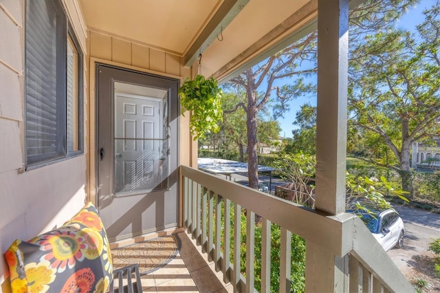 view of balcony