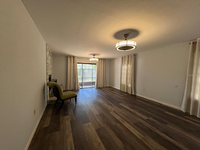 interior space featuring dark hardwood / wood-style flooring