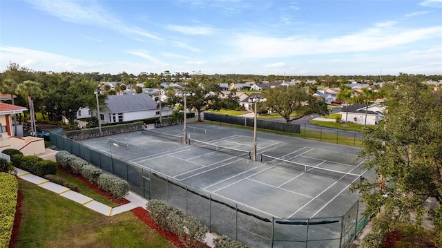 view of sport court