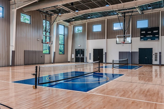 view of basketball court with community basketball court