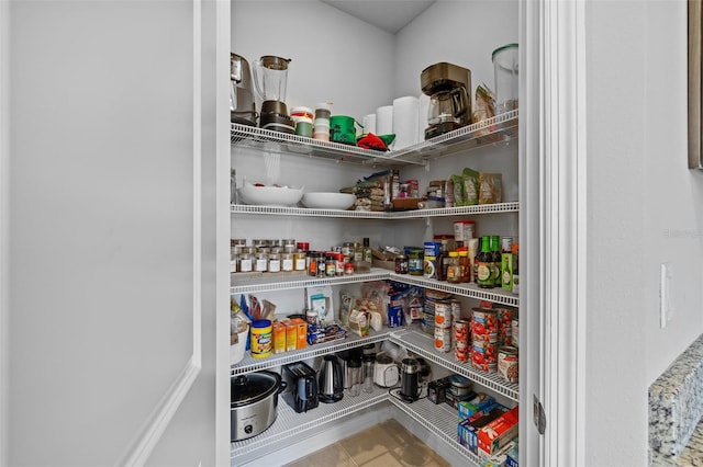 view of pantry