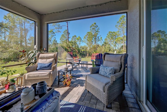 sunroom with a wealth of natural light