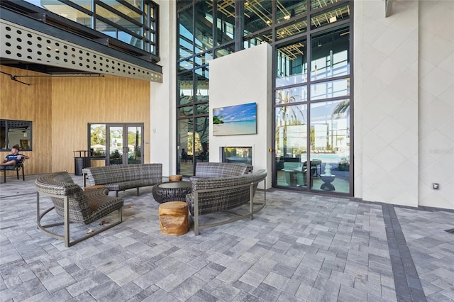 view of patio with french doors