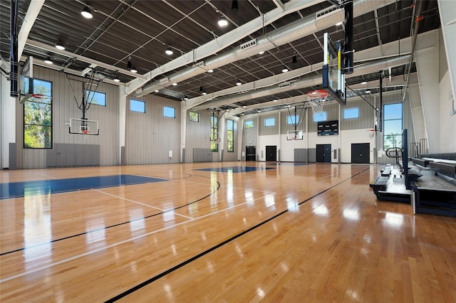 view of sport court featuring community basketball court