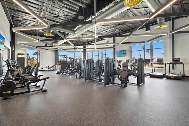 view of workout area