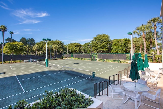 view of tennis court