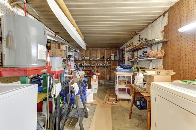 storage area featuring washer / clothes dryer