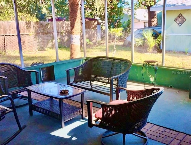 view of sunroom / solarium