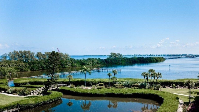 view of water feature