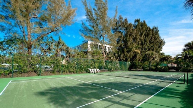 view of tennis court