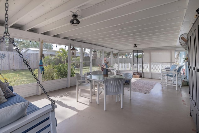 view of sunroom / solarium