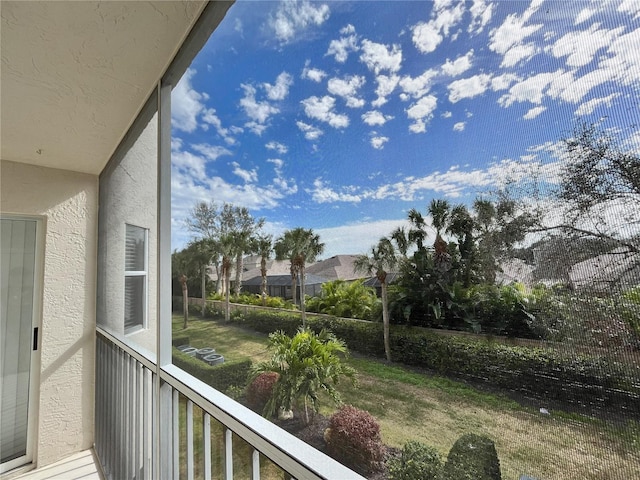 view of balcony