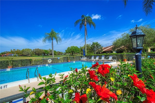 view of pool