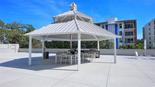 view of home's community with a patio area and a gazebo