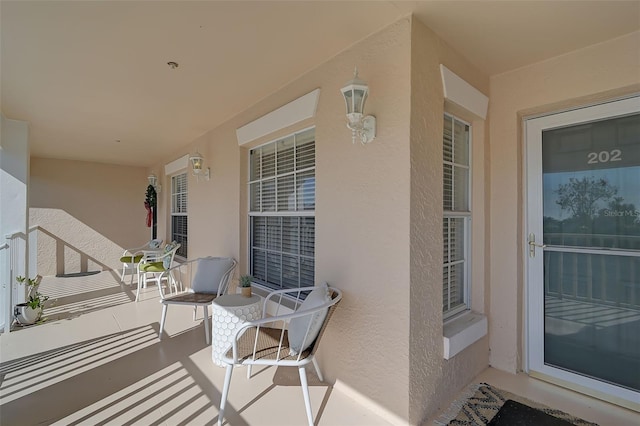 exterior space featuring a porch