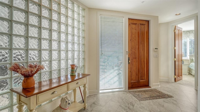 entryway with a healthy amount of sunlight