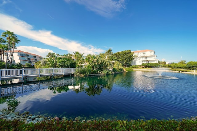 view of water feature