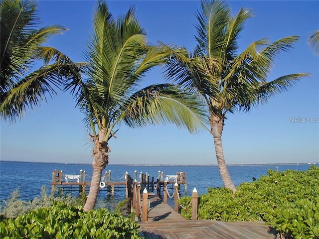 view of water feature