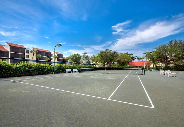 view of sport court