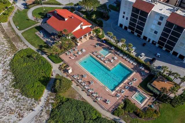 2045 Gulf Of Mexico Dr Unit M1-502, Longboat Key, FL 34228 - drone / aerial view of a pool area