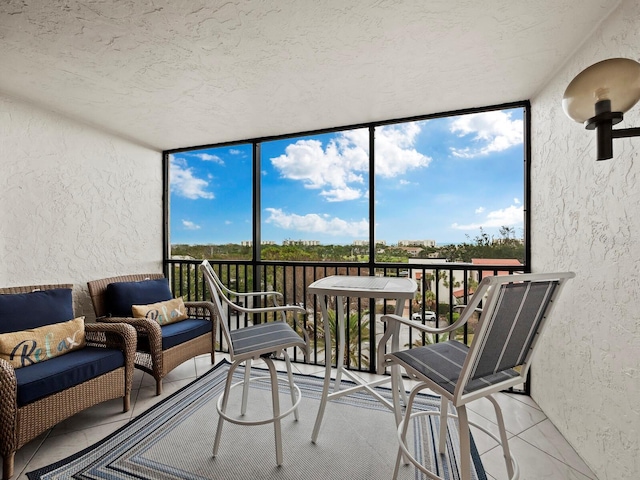 view of sunroom / solarium