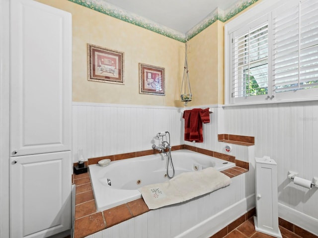 bathroom with a bathing tub