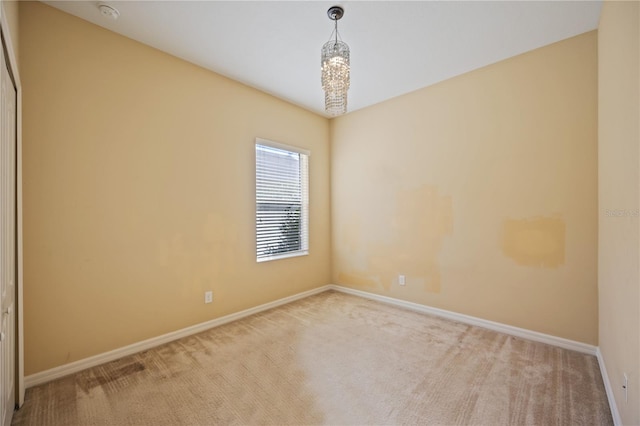 view of carpeted empty room