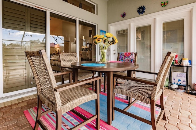 view of sunroom